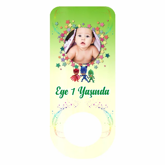 Pija MaskelilerTemalı Dikdörtgen Açacak Magneti